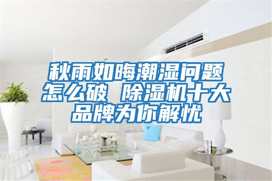 秋雨如晦潮濕問(wèn)題怎么破 除濕機(jī)十大品牌為你解憂(yōu)