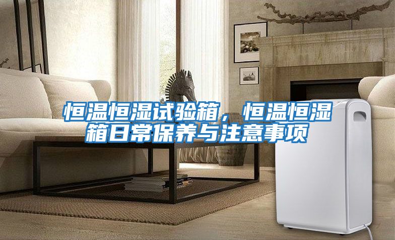 恒溫恒濕試驗箱，恒溫恒濕箱日常保養與注意事項