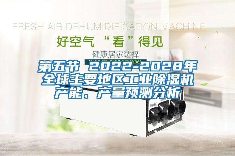 第五節(jié) 2022-2028年全球主要地區(qū)工業(yè)除濕機產能、產量預測分析