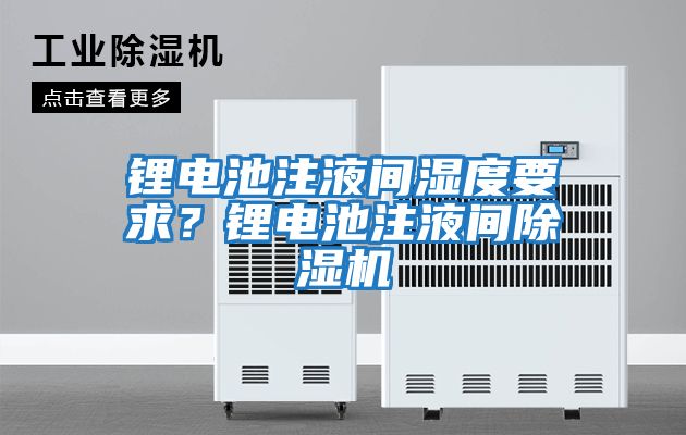 鋰電池注液間濕度要求？鋰電池注液間除濕機