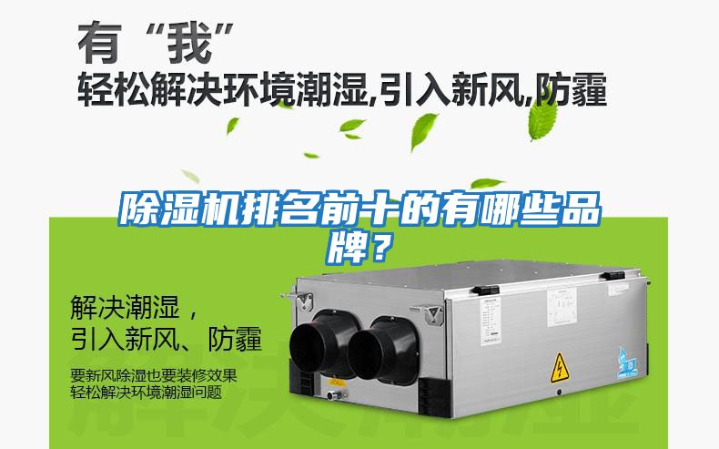 除濕機(jī)排名前十的有哪些品牌？