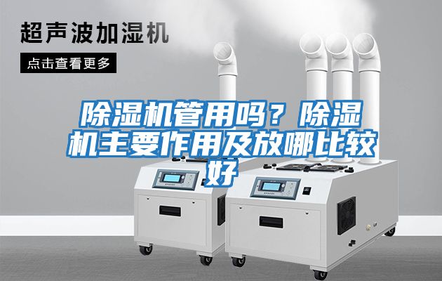 除濕機管用嗎？除濕機主要作用及放哪比較好
