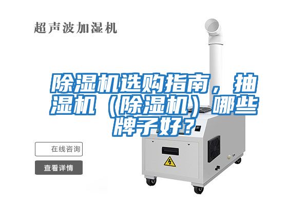 除濕機選購指南，抽濕機（除濕機）哪些牌子好？