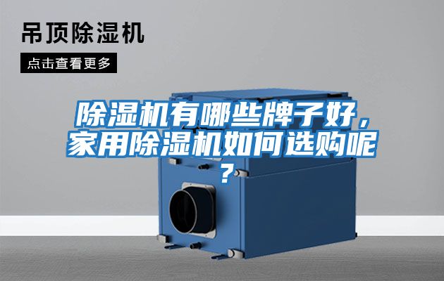 除濕機有哪些牌子好，家用除濕機如何選購呢？
