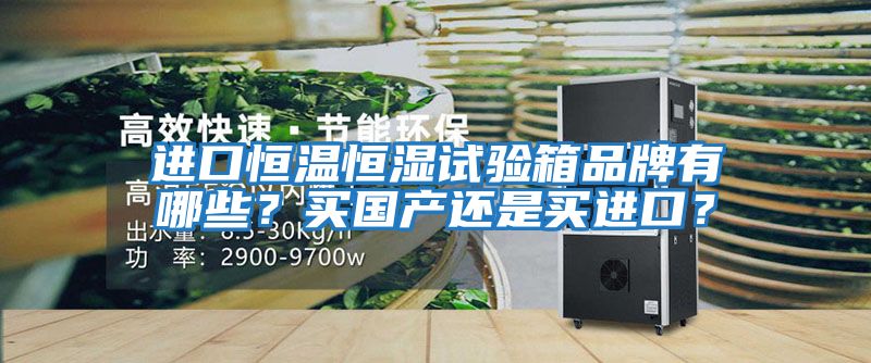進口恒溫恒濕試驗箱品牌有哪些？買國產還是買進口？